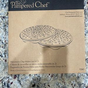 Pampered chef microwave chip make. New
